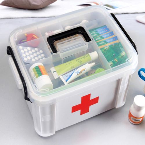 Ongmics Medicines Storage First Aid Box 40- White