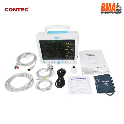 Uploaded ToContec CMS9000 6 Parameter 12'' Patient Monitor-SPO2,PR,NIBP,RESP,TEMP,ECG w/ Printer