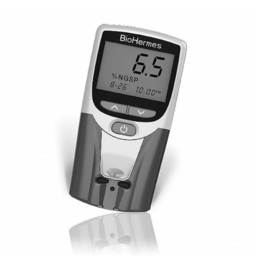 BIOHEMERS Rapid Test Pocket Portable HbA1C Analyzer Meter for Blood Group Testing
