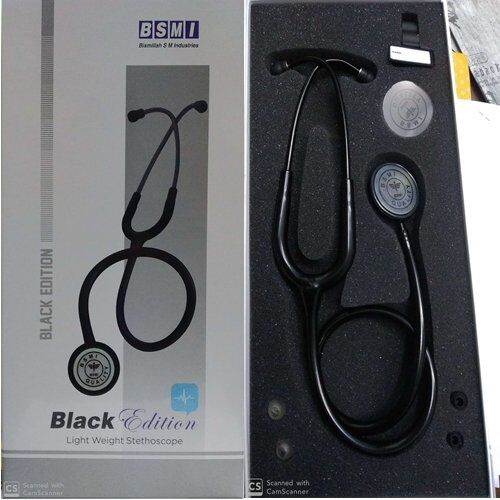 BSMI Black Edition Light Weight Stethoscope BSMI Black Edition Light Weight Stethoscope
